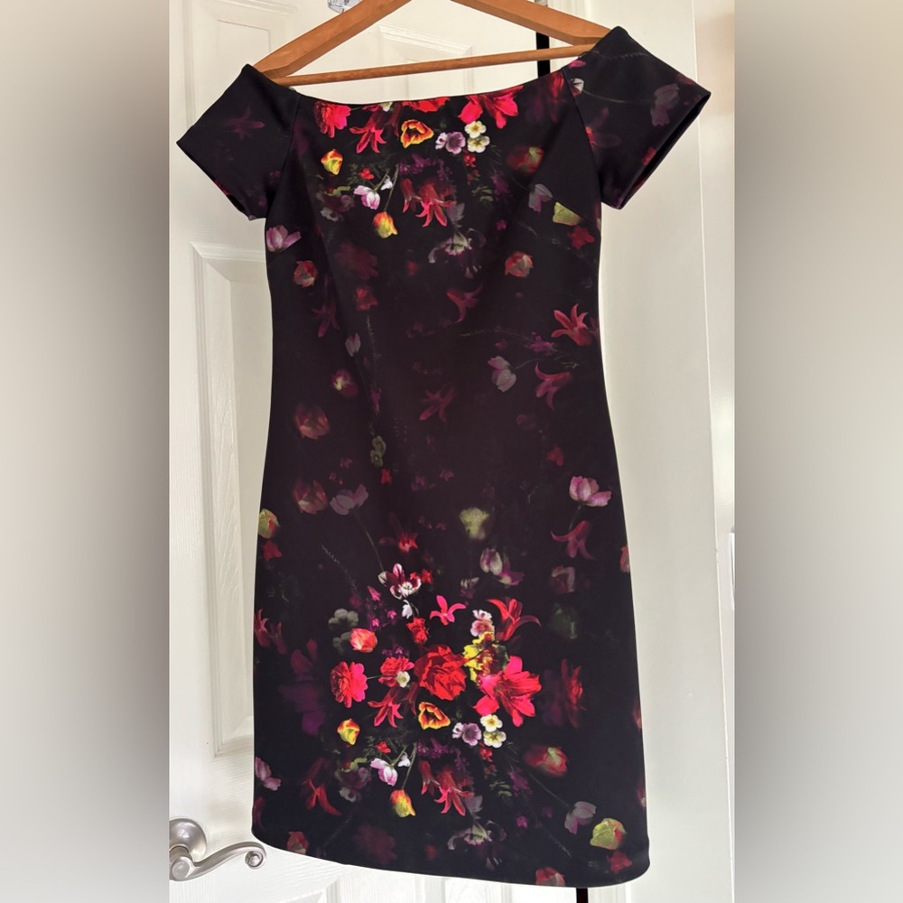 Sam Edelman Floral Off-Shoulder Mini Party Cocktail Dress,